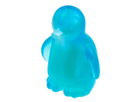 Penguin, Friends with Molded Satin Trans-Light Blu (14733pb02)