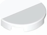 Tile, Round 1 x 2 Half (1748)