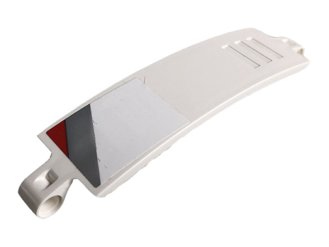 Technic, Panel Curved 3 x 13 with Red and Gray Str (18944pb009L)