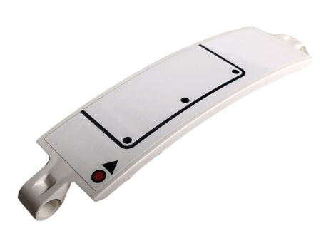 Technic, Panel Curved 3 x 13 with Small Red Dot an (18944pb012)