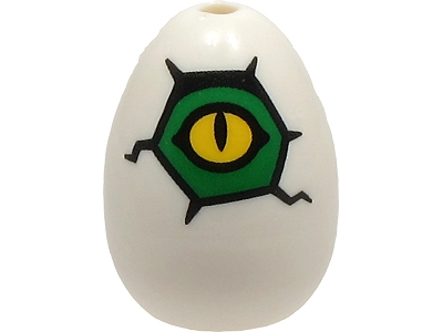 Egg with Small Pin Hole with Yellow and Green Alli (24946pb02)