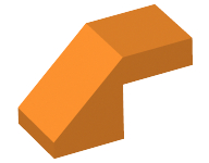 Slope 45 2 x 1 with Cutout without Stud (28192)