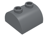 Slope, Curved 2 x 2 Double with 2 Hollow Studs (30165)