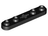 Technic, Plate 1 x 5 with Smooth Ends, 4 Studs and (32124)