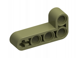 Technic, Liftarm, Modified Bent Thick L-Shape 2 x 4 (32140)