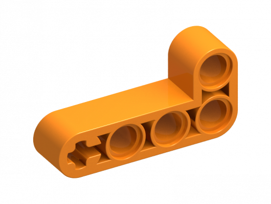 Technic, Liftarm, Modified Bent Thick L-Shape 2 x 4 (32140)