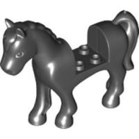 Horse with 2 x 2 Cutout with Dark Bluish Gray Eyes (93083c01pb11)