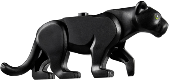 Cat, Large (Panther) with Lime Eyes and Dark Bluis (bb0787c01pb01)