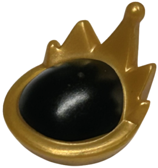 Minifigure, Headgear Tiara / Crown with 5 Points w (3305pb01)