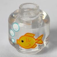 Minifigure, Head Yellow Fish (28621pb0017)