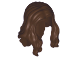 Minifigure, Hair Long Wavy with Center Part (95225)