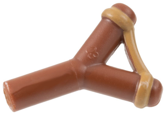 Minifigure, Weapon Slingshot (19900pb01)