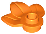 Plant Plate, Round 1 x 1 with 3 Leaves (32607)