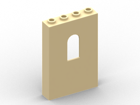 Panel 1 x 4 x 5 Wall with Window (60808)