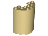 Cylinder Half 3 x 6 x 6 with 1 x 2 Cutout (87926)