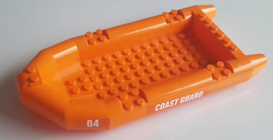 Boat, Rubber Raft, Large with White '04' and 'COAS (62812pb13)