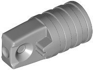 Hinge Cylinder 1 x 2 Locking with 1 Finger and Axl (53923)