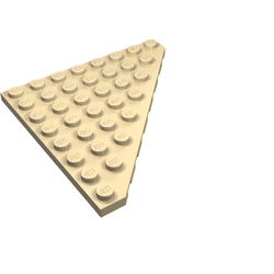 Wedge, Plate 8 x 8 Cut Corner (30504)