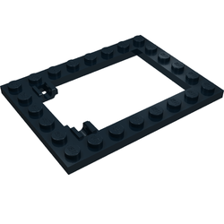 Plate, Modified 6 x 8 Trap Door Frame Horizontal (92107)