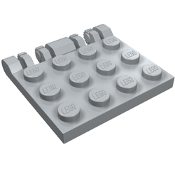 Hinge Plate 3 x 4 Locking Dual 2 Fingers, 9 Teeth (44570)