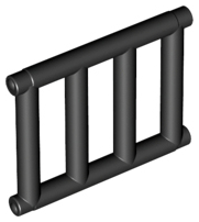 Bar 1 x 4 x 3 Grille with End Protrusions (62113)
