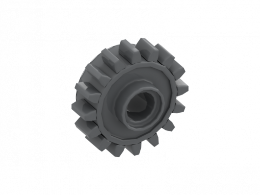 Technic, Gear 16 Tooth with Clutch, Smooth (6542b)