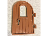 Door 1 x 4 x 6 Round Top with Window   and Keyhole (64390)