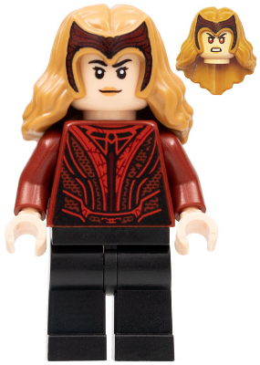 The Scarlet Witch (Wanda Maximoff) - Plain Black Legs, Medium Nougat Hair with  (sh0831)