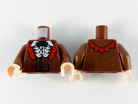 Torso Robe and Vest with Red Lape (973pb3701c01)