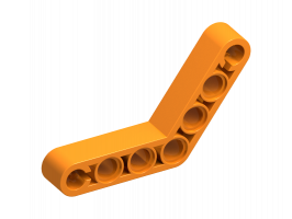 Technic, Liftarm, Modified Bent Thick 1 x 7 (4 - 4)(32348)