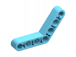 Technic, Liftarm, Modified Bent Thick 1 x 7 (4 - 4)(32348)