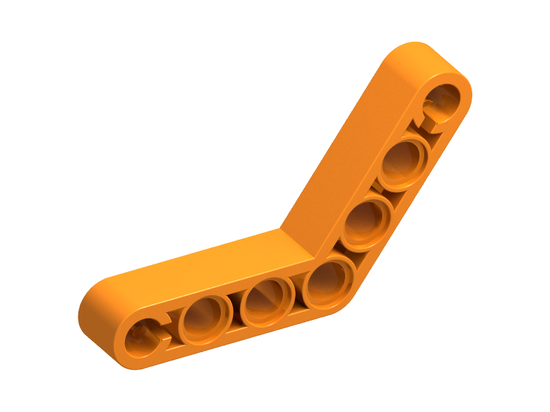 Technic, Liftarm, Modified Bent Thick 1 x 7 (4 - 4)(32348)