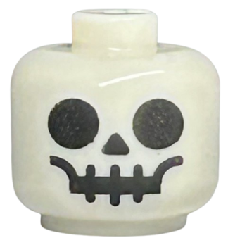 Minifigure, Baby / Toddler Head  Skull (33464pb07)
