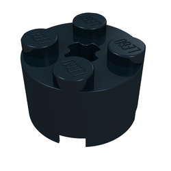 Brick, Round 2 x 2 with Axle Hole (3941)