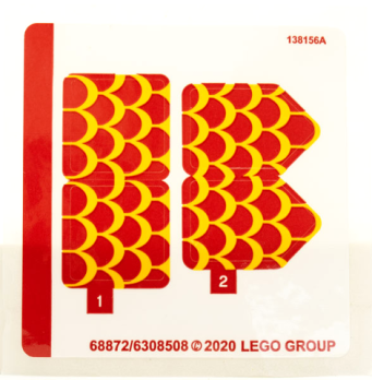 Наклейки LEGO для набора 75550 - (68872/6308508)