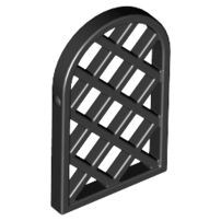 Pane for Window 1 x 2 x 2 2/3 Lattice Diamond with Rounded Top (30046)