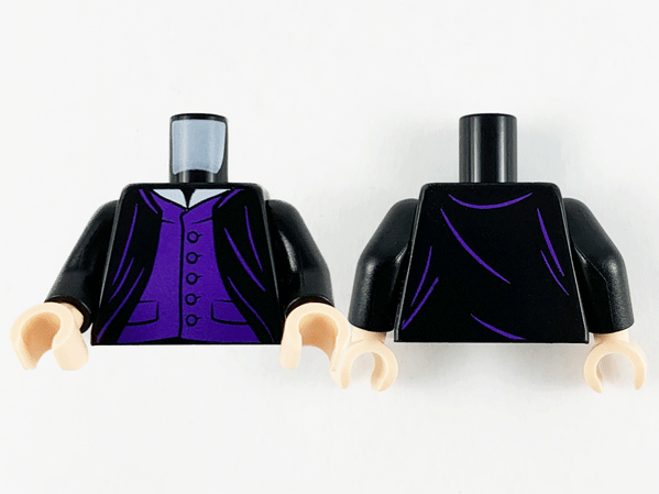 Torso Harry Potter Robe Open over Dark Purple Vest (973pb4128c01)