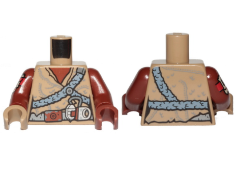 Torso Female Tunic and Sand Blue Plaited Belts Pattern (973pb3860c01)