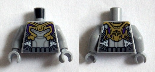 Torso Gold and Silver Armor with Utility Belt Pattern (973pb1954c01)