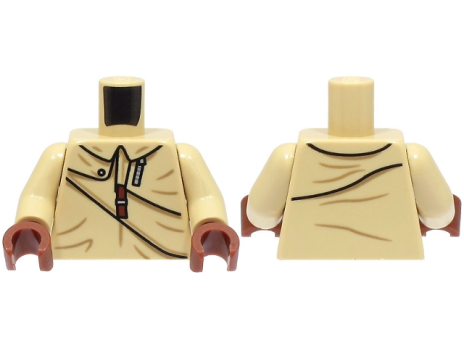 Torso Jacket with Silver and Reddish Brown Zipper (973pb5163c01)