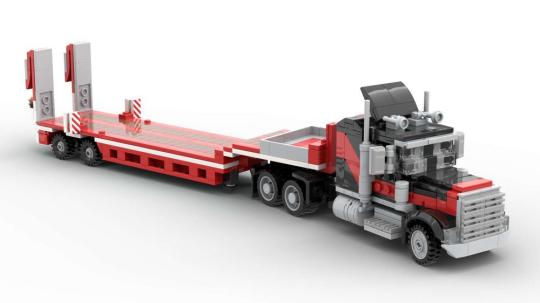 LEGO® 5571 Model Team Giant Truck downsized to Minifig Scale by williweb