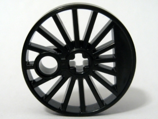 Train Wheel RC, Spoked with Technic Axle Hole and Counterweight, 30 mm D. (85489a)