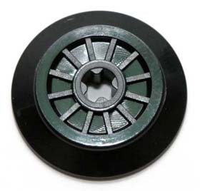 Train Wheel RC, Spoked with Technic Axle Hole and Rubber Friction Band (57999)