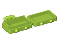 Minifigure, Utensil Suitcase with Long Handle (37178)
