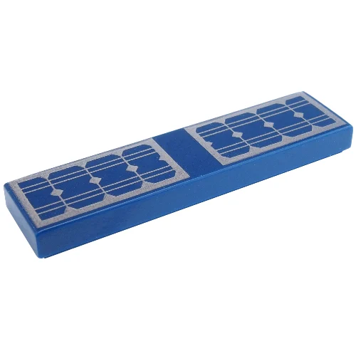 Tile 1 x 4 with Solar Panels Pattern (2431pb499)