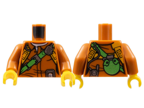 Torso Female Jacket with Bright Light Orange Harness (973pb2757c01)