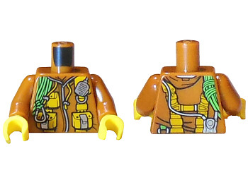 Torso Jacket with Bright Light Orange Pouches (973pb2756c01)