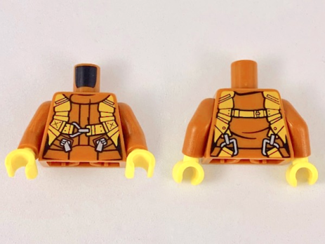 Torso Jumpsuit with Orange Harness Pattern (973pb2755c01)