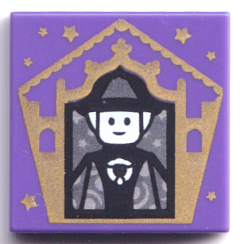 Tile 2 x 2 with HP Chocolate Frog Card Minerva McGonagall Pattern (3068pb1746)