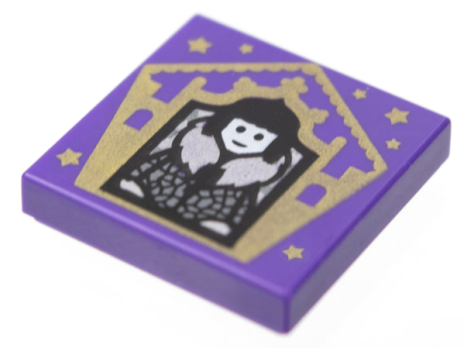 Tile 2 x 2 with HP Chocolate Frog Card Olympe Maxime Pattern (3068pb1738)